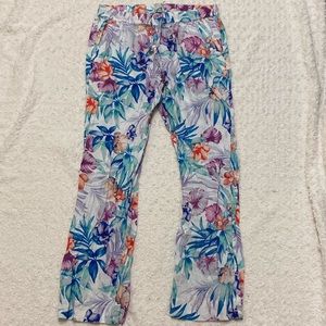 Floral Pattern Pants